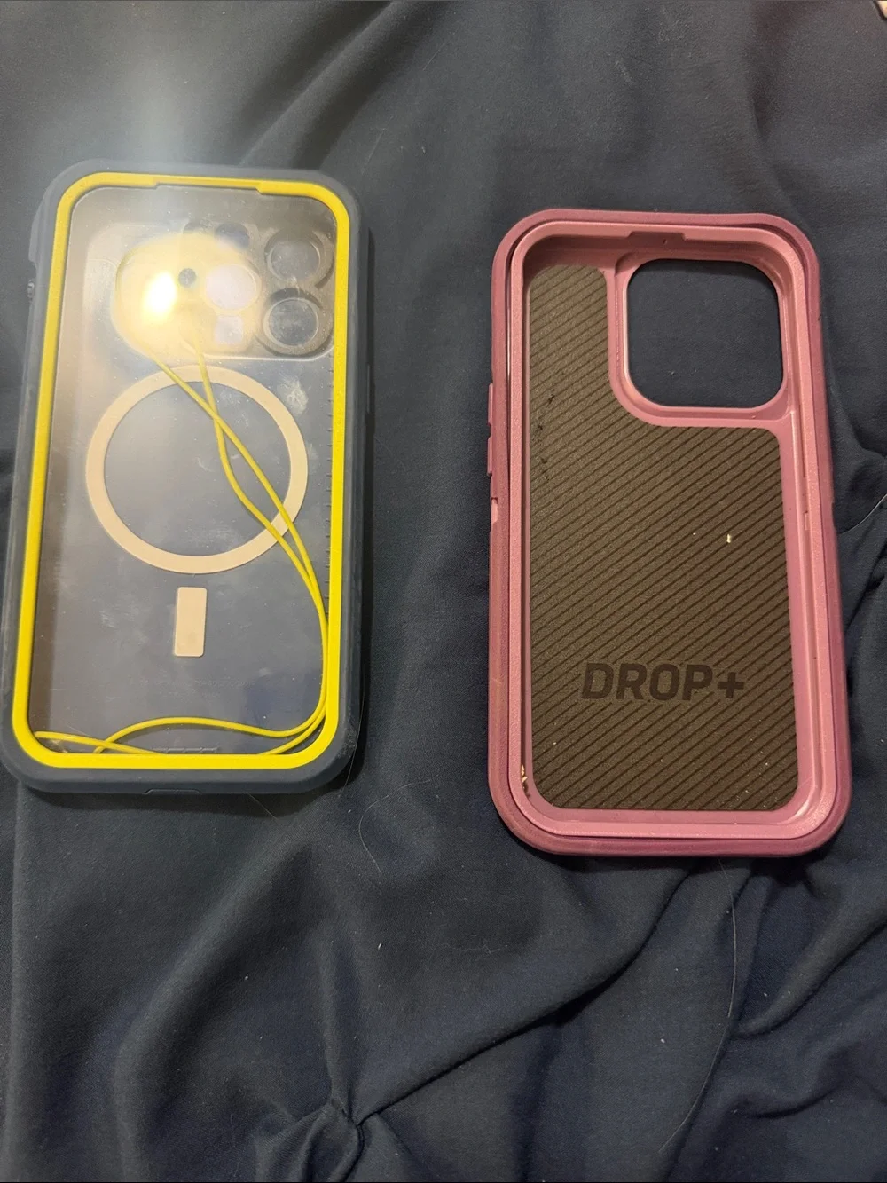 LifeProof Protective Phone Case in Blue with Yellow Accent